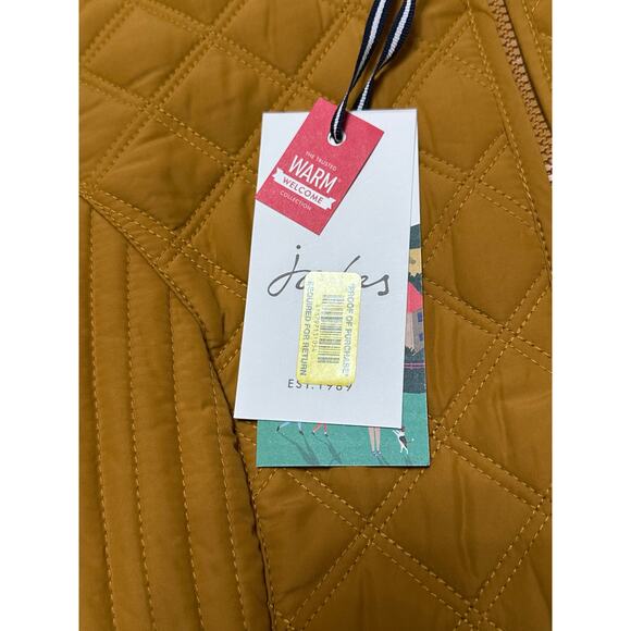 Joules Minx Quilted Vest Golden Mustard Yellow Size 4 NWT - Picture 3 of 11
